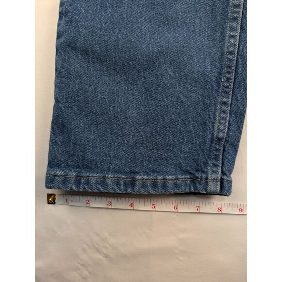 Wrangler Jeans Mens 34x30 Blue Straight Leg Denim - Picture 7 of 10